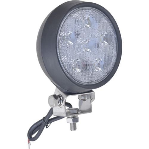 JN Work Light, 12/24V, LED, 1,350 Lumens, White, PAR36 4.5, Spot, Black Rubber Housing