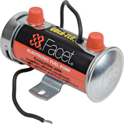 Cylindrical Solid State Fuel Pump 12V, 6.5-8PSI, 24Min Dry Lift, 32 GPH