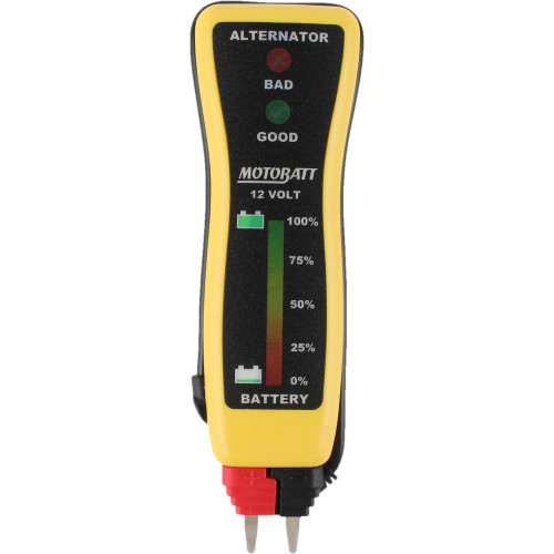MotoBatt MBVM Pocket Voltmeter Tester for 12V Battery and Charging Sys