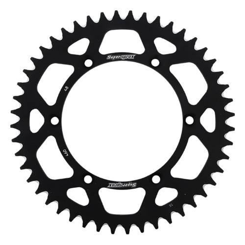 Supersprox Black Aluminum Sprocket, 48T, Chain Size 520, RAL-460-48-BLK