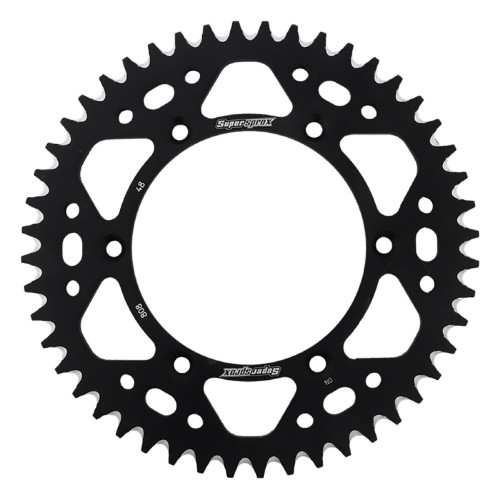 Supersprox Black Aluminum Sprocket, 48T, Chain Size 520, RAL-808-48-BLK