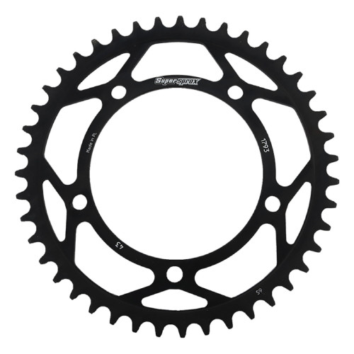 Supersprox Rear Steel Sprocket Black 43T for Suzuki 1000 GSX-R RFE-1793-43-BLK
