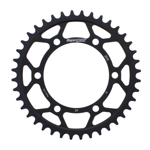 Supersprox Steel Sprocket Black 40T-RFE-2012-40-BLK for Triumph Bonneville T120 Supersprox Steel Sprocket Black 40T-RFE-2012-40-BLK for Triumph Bonneville T120