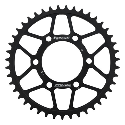 Supersprox Rear Steel Sprocket Black for Aftermarket Wheels Carrozzeria 520 Supersprox Rear Steel Sprocket Black for Aftermarket Wheels Carrozzeria 520