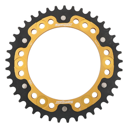 Supersprox - Steel & Aluminum Gold Stealth sprocket, 41T, Chain Size 520, RST-1308-41-GLD