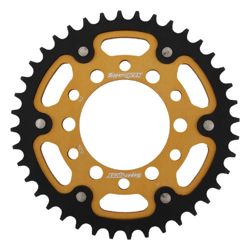 Supersprox - Steel & Aluminum Gold Stealth sprocket, 40T, Chain Size 530, RST-1524-40-GLD