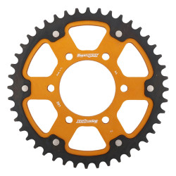 Supersprox - Steel & Aluminum Gold Stealth sprocket, 44T, Chain Size 530, RST-488-44-GLD