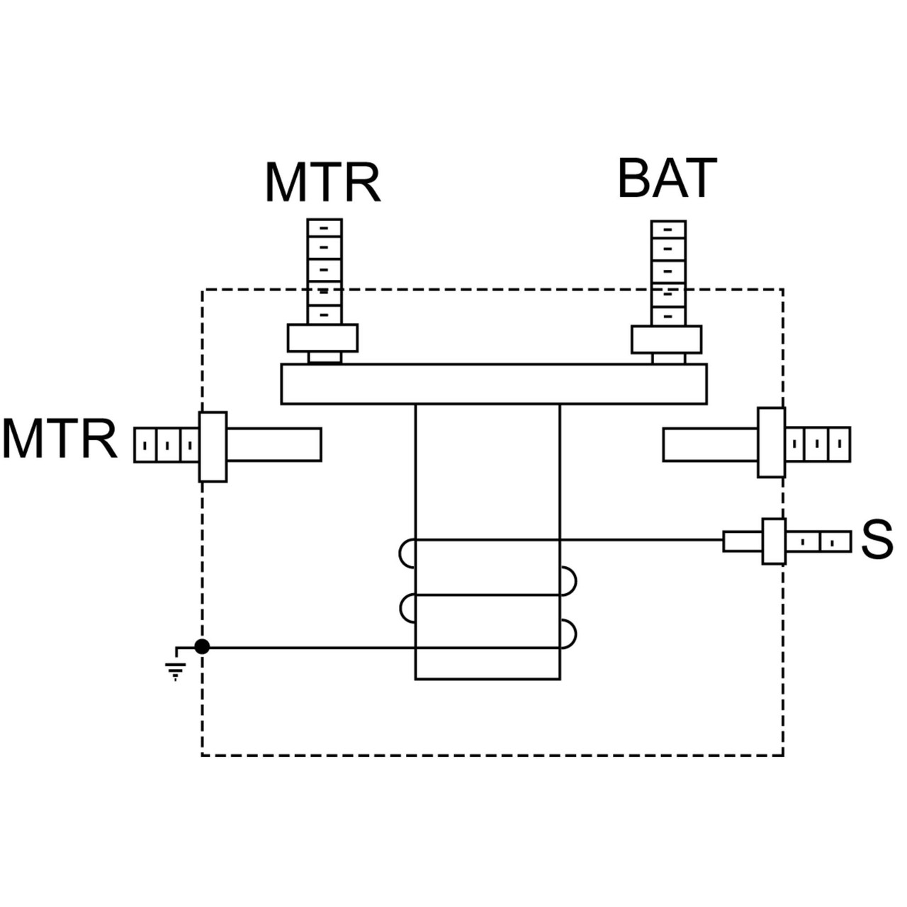 Winch Motor Golf Cart Solenoid 5 Term 12 Volt HD Winch Motor Golf Cart Solenoid 5 Term 12 Volt HD