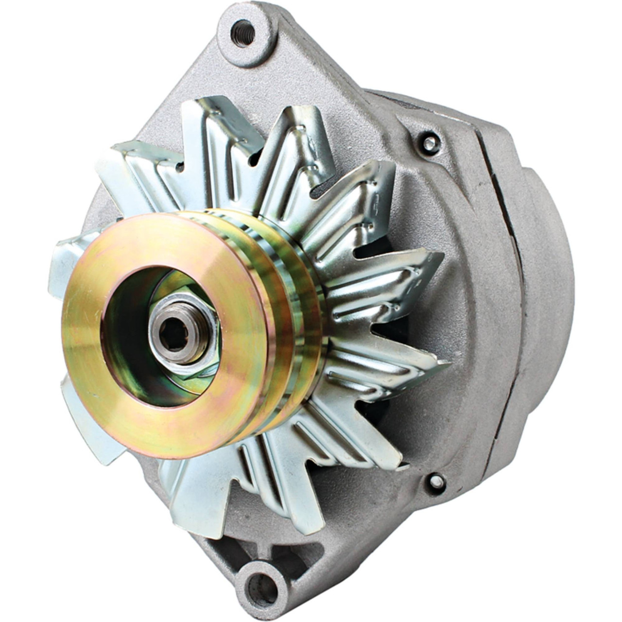 Alternator for Tractor & Chevy 10SI 1-Wire One Wire with 2 Groove Pulley Alternator for Tractor & Chevy 10SI 1-Wire One Wire with 2 Groove Pulley