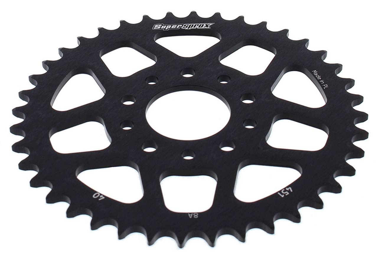 Supersprox Aluminum Sprocket Black 40T-RAL-451-40-BLK for KTM SX 50 2010-2013 Supersprox Aluminum Sprocket Black 40T-RAL-451-40-BLK for KTM SX 50 2010-2013