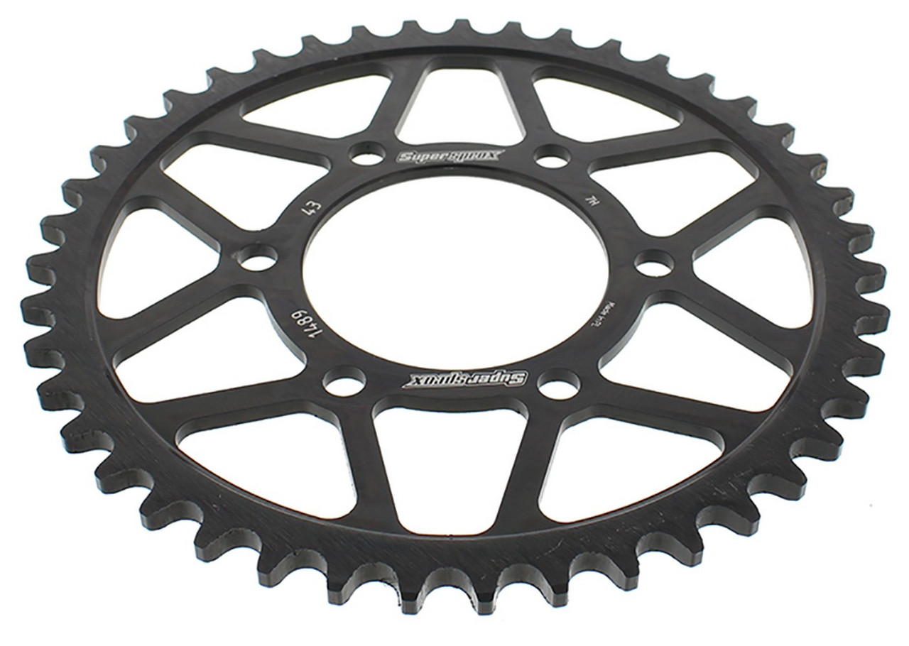 Supersprox Steel Sprocket Black 43T-RFE-1489-43-BLK for Kawasaki Z1000 2003-2016 Supersprox Steel Sprocket Black 43T-RFE-1489-43-BLK for Kawasaki Z1000 2003-2016