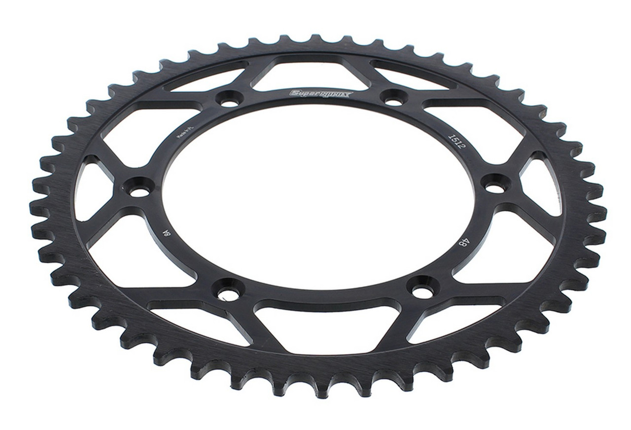 Supersprox Steel Sprocket Black 48T-RFE-1512-48-BLK for Gas-Gas EC300 2001-2019 Supersprox Steel Sprocket Black 48T-RFE-1512-48-BLK for Gas-Gas EC300 2001-2019
