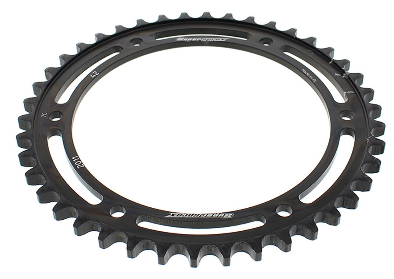 Supersprox Steel Sprocket Black 42T-RFE-2011-42-BLK for Triumph Speed Triple 900 Supersprox Steel Sprocket Black 42T-RFE-2011-42-BLK for Triumph Speed Triple 900