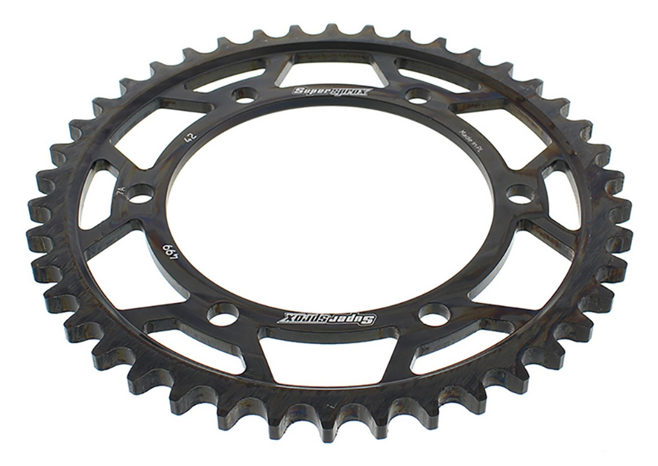 Supersprox Steel Sprocket Black 42T-RFE-499-42-BLK for Suzuki GSXR750 96 97 Supersprox Steel Sprocket Black 42T-RFE-499-42-BLK for Suzuki GSXR750 96 97