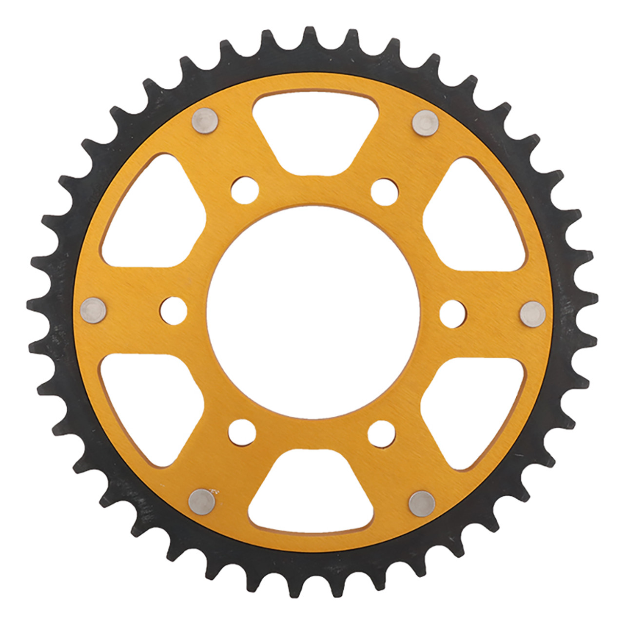 Supersprox - Steel & Aluminum Gold Stealth sprocket, 41T, Chain Size 525, RST-1489-41-GLD Supersprox - Steel & Aluminum Gold Stealth sprocket, 41T, Chain Size 525, RST-1489-41-GLD
