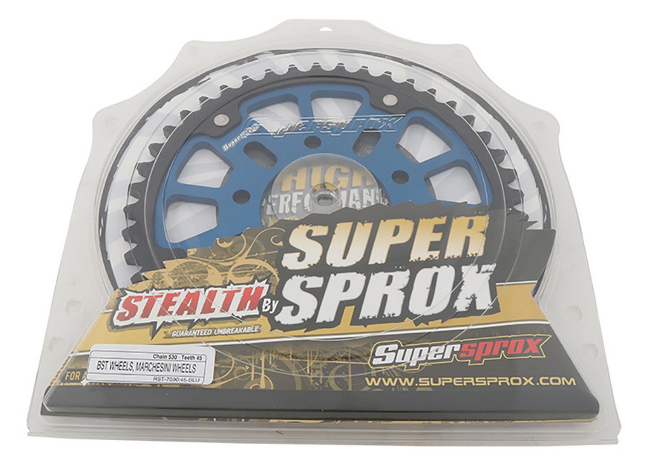 Supersprox Stealth Sprocket Blue 45T for Aftermarket Wheels BST 530 pitch 1900 Supersprox Stealth Sprocket Blue 45T for Aftermarket Wheels BST 530 pitch 1900