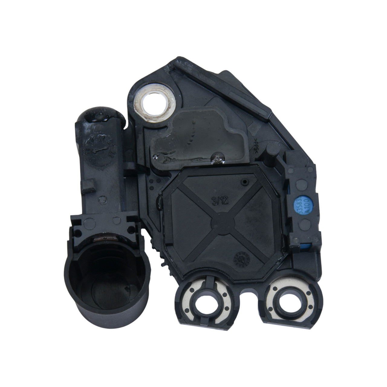 Regulator for Valeo 12V, B-Circuit Term ID: Negative w/ Brush Holder Regulator for Valeo 12V, B-Circuit Term ID: Negative w/ Brush Holder